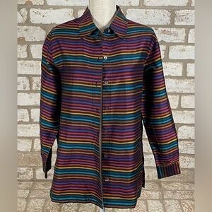 Vintage Chico’s Design Silk Shirt/Jacket